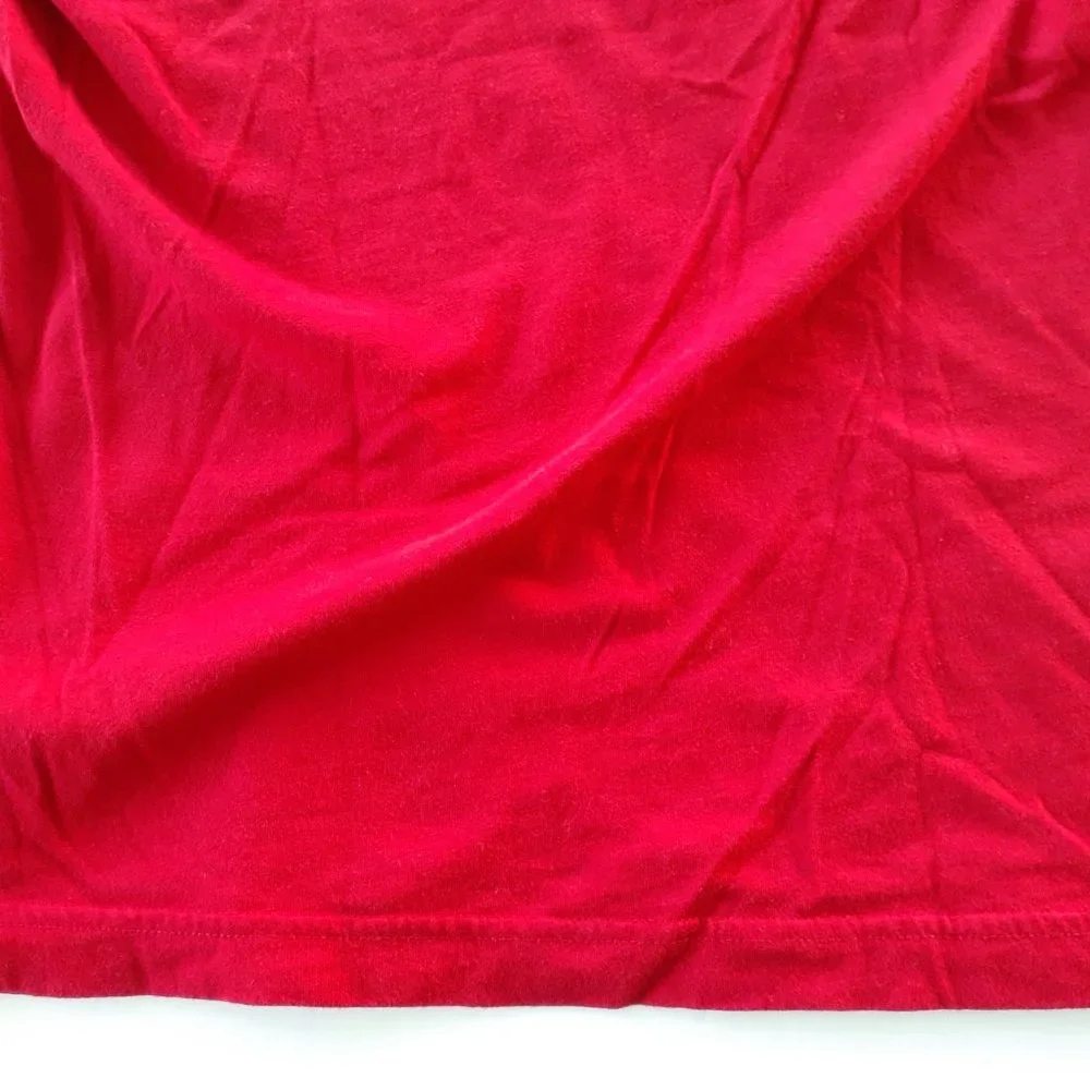 Gymboree Boys T-Shirt Red Construction Vehicles Ringer Short Sleeve Large 10-12
